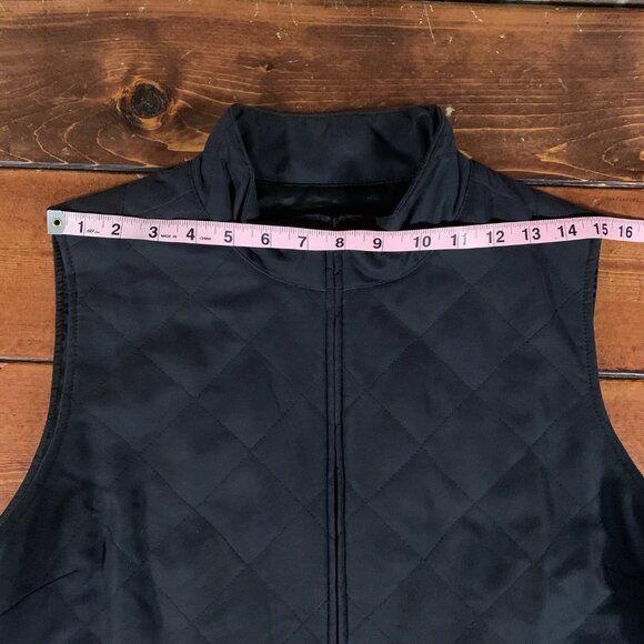 Orvis Black LP Large Quilted Classic Fit Women's Full Zip Knit Vest EUC - Picture 10 of 10